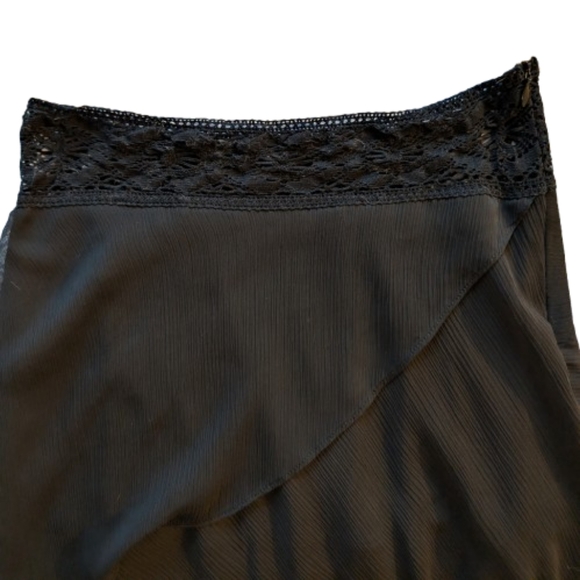 Zara basic black tiered skirt size small. - Picture 3 of 6
